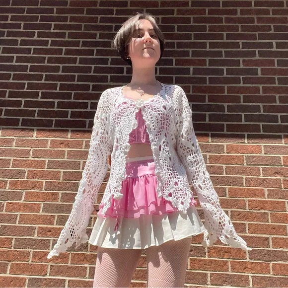 SOLD Crochet fairycore cardigan - Picture 15 of 15